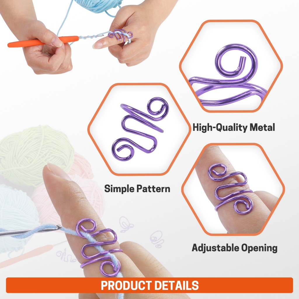 GNEGNI LIFE เข็มโครเชต์ ขนาด 2.0MM - 10.0MM มม ด้ามยาง ชุดตะขอโครเชต์, เครื่องมือถัก 90 ชิ้นพร้อมตะขอ, เข็ม, กรรไกร, ไม้บรรทัด แหวน - รูปที่ 4