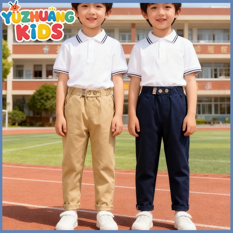 [จัดส่งกรุงเทพ]กางเกงสำหรับเด็กชายอายุ 2-8 ปี สไตล์กีฬา ดูเท่ มีกระเป๋า ตัวเอวยืดหยุ่น
