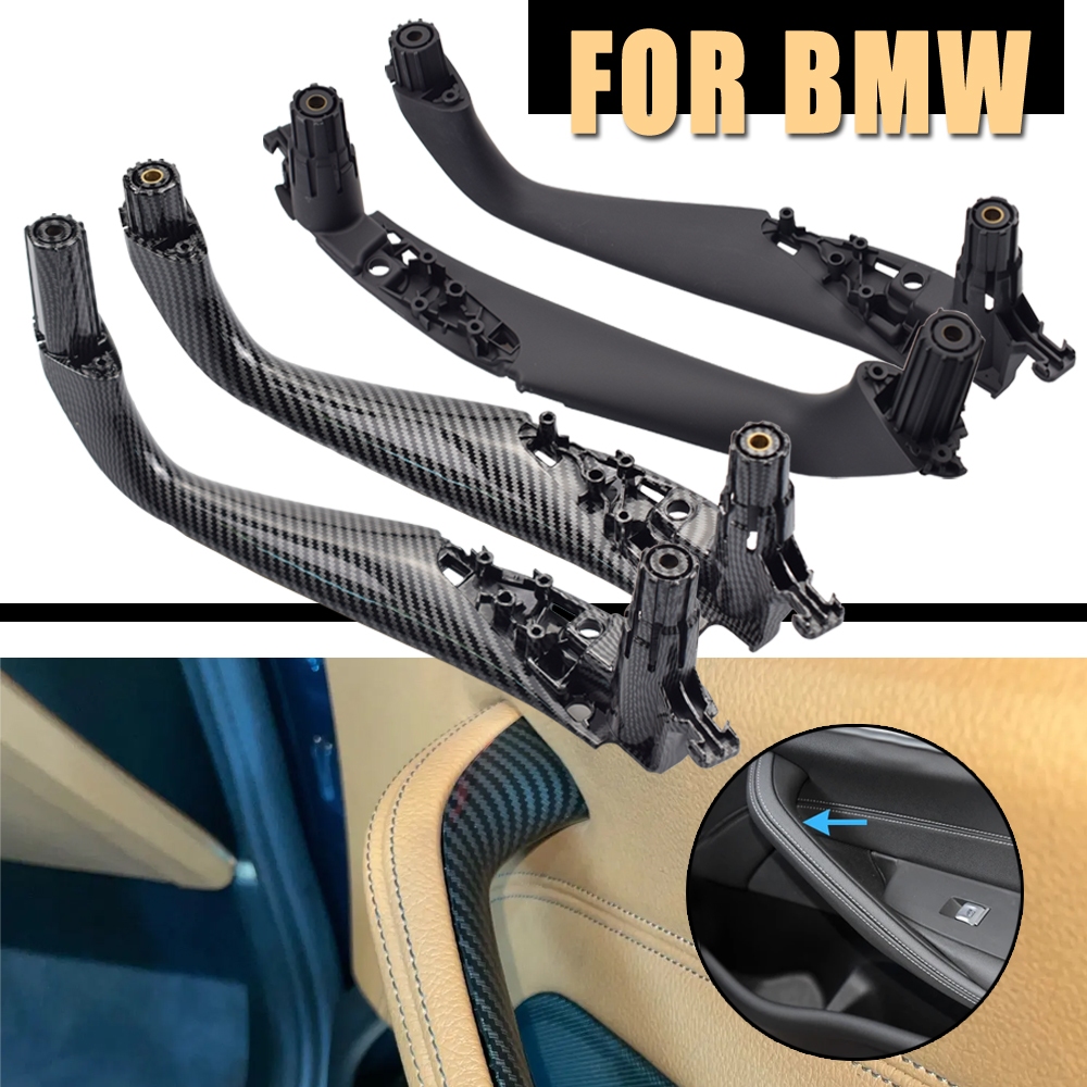 รถด้านหน้าด้านหลังซ้ายขวามือจับประตูภายในฝาครอบ Trim สําหรับ BMW 5 Series G30 G31 G38 F90 2017-2021