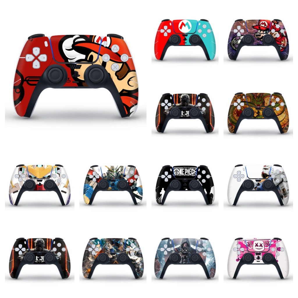 71 สี PS5 Controller Remote Skins Decal Wrap Dualshock สติกเกอร์สําหรับ Sony Playstation 5 DualSense Controllers