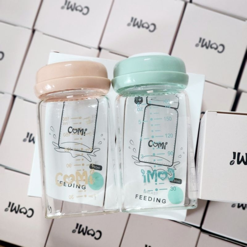 COMI ขวดเก็บน้ำนม แก้วขวดเก็บน้ํานมแม่เด็ก 260ml-Safe ที่เชื่อถือได้น้ํานมแม่ความจุขนาดใหC