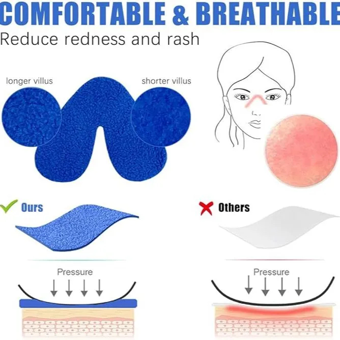 Anti-Indentation Mask Nose Pad Anti-Indentation Cushioning Pad Mask Flannel Nose Pad สบาย CPAP แผ่นจ
