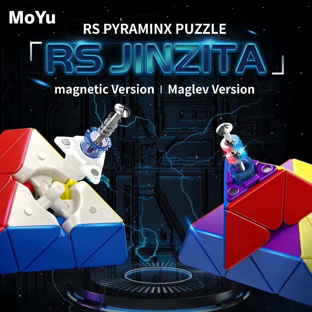MOYU RS Pyraminx Magnetic Magic Speed Cube Moyu RS Maglev ของเล่นมืออาชีพ RS M พีระมิด Cube Magic ปริศนาความเร็วปริศนาสามเหลี่ยมพีระมิด Cube