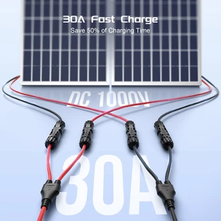 Bateria Power 4 ถึง 2 Y สาขาอะแดปเตอร์ขนานสําหรับสายต่อพลังงานแสงอาทิตย์ตัวเชื่อมต่อพลังงานแสงอาทิตย์สําหรับ 2 แผงพลังงานแสงอาทิตย์