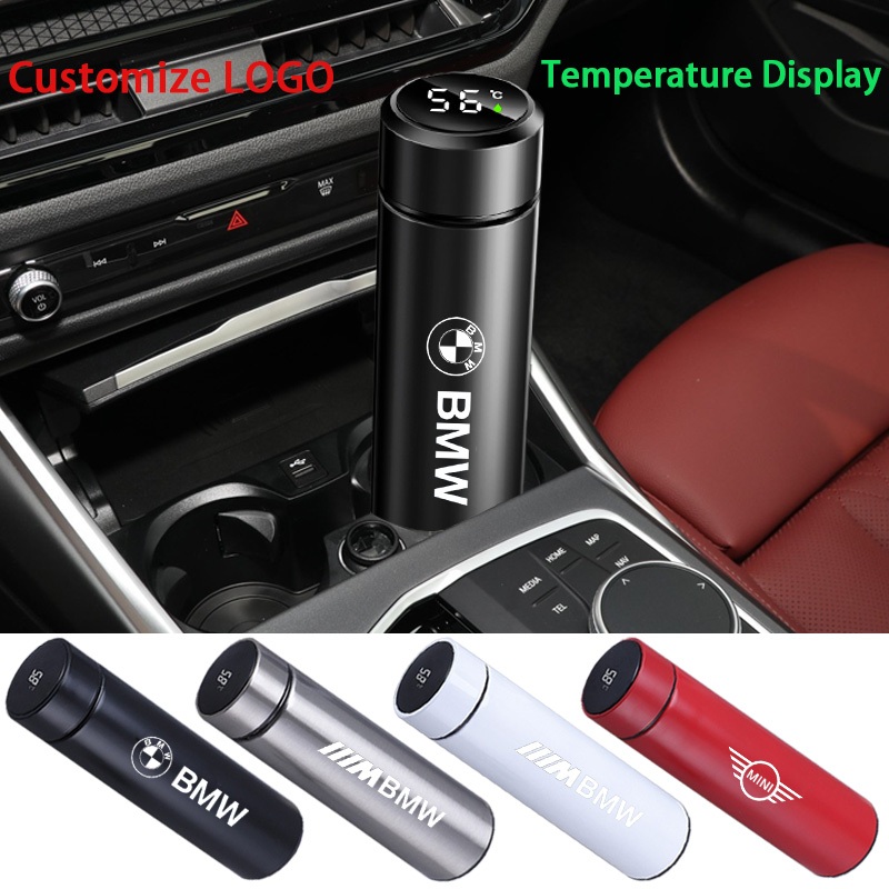 รถ BMW แสดงอุณหภูมิอัจฉริยะสําหรับถ้วยน้ํา 304 ถ้วยฉนวนสแตนเลสรูปแบบที่กําหนดเอง 1 Series 2 Series 3 Series 4 Series 5 Series 6 Series X1 X2 X3 X4 X5 X6 X7