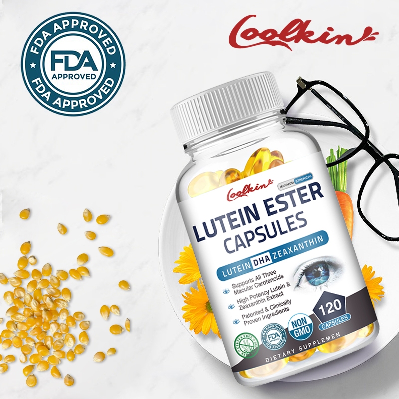 อาหารเสริม Coolkin Lutein, Lutein และ Zeaxanthin, ประกอบด้วยสารสกัดจาก Lutein และ Zeaxanthin มีให้เล