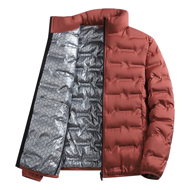Graphene Self-heating Down Jacket Men Solid Windproof Down Jacket