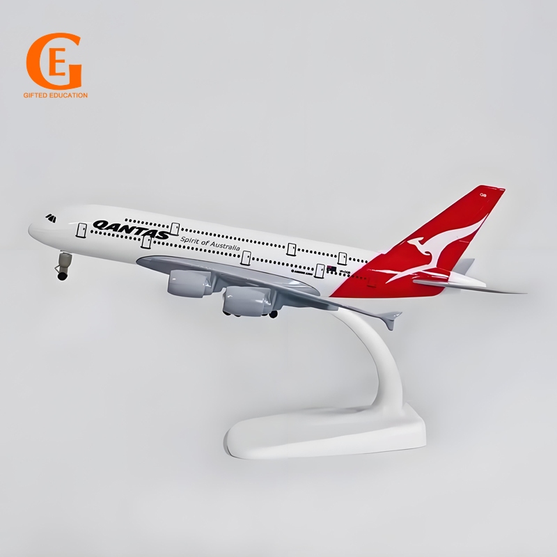 Qantas Airways A380 เครื่องบินรุ่น Air Australia Airbus 380 โลหะผสม Diecast Aeroplane เครื่องบินรุ่น 20 ซม.