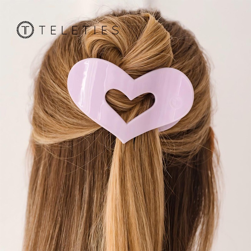 TELETIES - คลิปแบน sweetheart violet ออกแบบมาให้ใช้งานได้อย่างสะดวก มีความยืดหยุ่นและแข็งแรง เหมาะสำหรับทุกประเภทของเส้นผม