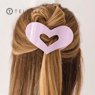 TELETIES - คลิปแบน sweetheart violet ออกแบบมาให้ใช้งานได้อย่างสะดวก มีความยืดหยุ่นและแข็งแรง เหมาะสำหรับทุกประเภทของเส้นผม