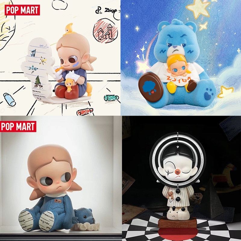POP MART Zsiga（Secret ）Zsiga and Grumpy Bear. Sunflower. Diary. Melted Mask. Bull's Eye. MUSHROOM. M