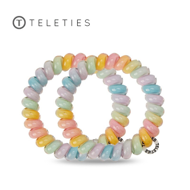TELETIES - Rainbow Road | ด้ามจับแข็งแรงสำหรับมัดผมและทำทรงหางม้า