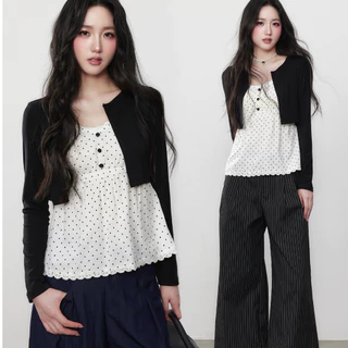 【BANKO】เสื้อยืดแขนยาวสไตล์เกาหลี ออกแบบมาสำหรับฤดูใบไม้ร่วง ทรง V-neck สไตล์สแลบ핏 สีขาวยางพยุห์