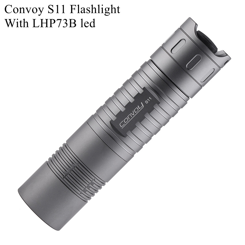 ไฟฉายสีเทา Convoy S11 ดั้งเดิมพร้อม LHP73B LED Floodlight Camping Hiking Light