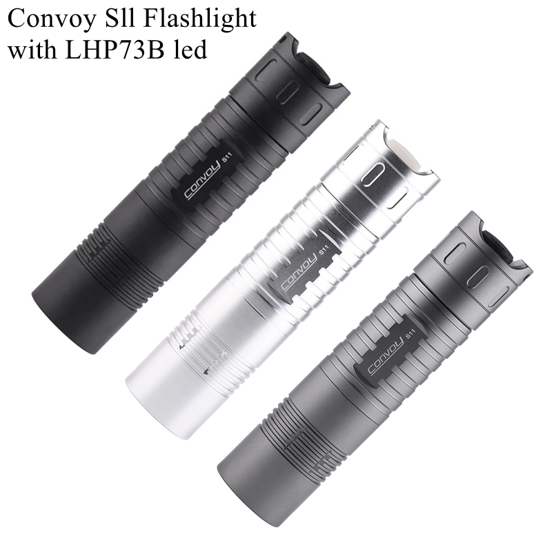 ไฟฉาย.Convoy S11 แบบดั้งเดิม มาพร้อม LHP73B LED Floodlight เหมาะสำหรับการเดินป่ากลางแจ้ง