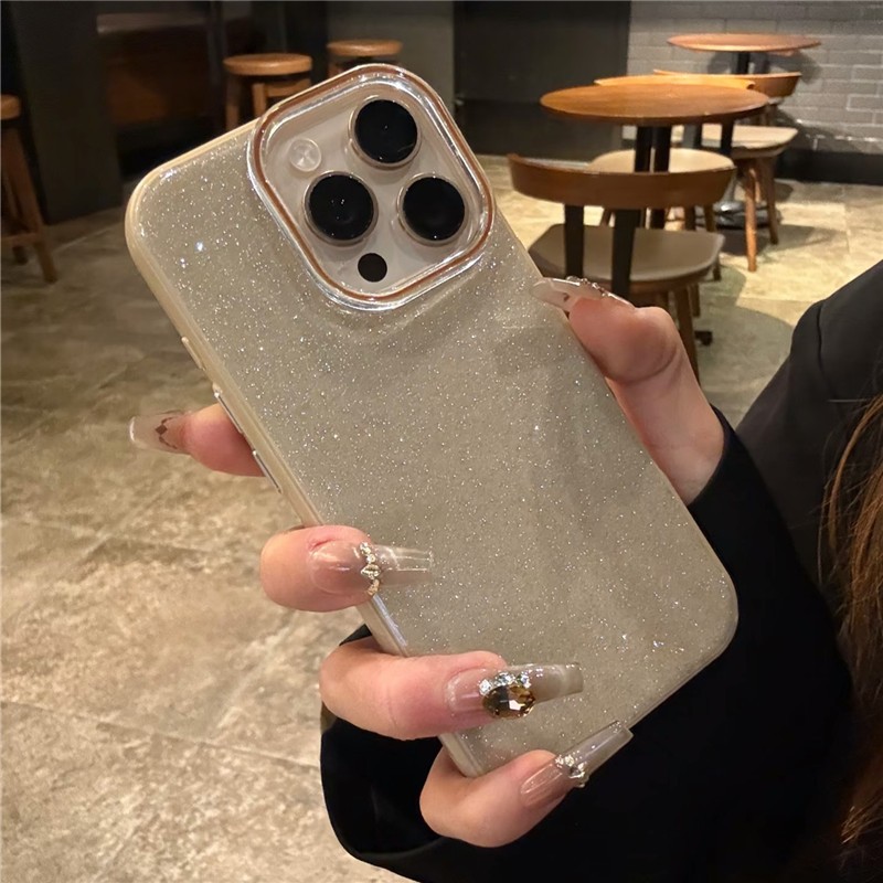 หรูหราGlitter BlingสําหรับiPhone 17 Pro Max 17 Air 16 13 15 14 11 12 Pro Maxซิลิโคนกันกระแทก