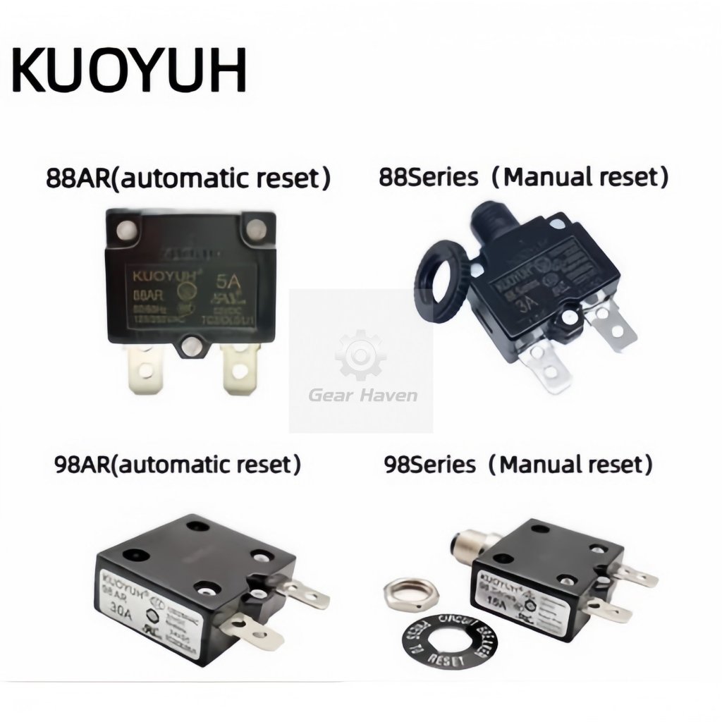 Kuoyuh 88 ซีรีส์ 88AR 98 ซีรีส์ 98AR รีเซ็ตตัวป้องกันวงจรโอเวอร์โหลด