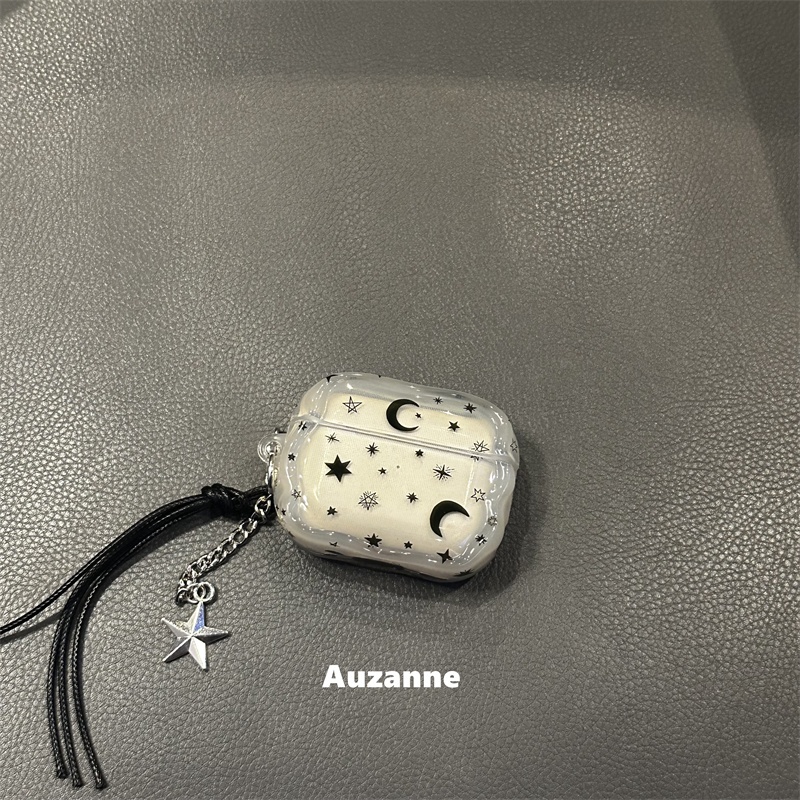 เคส Star & Moon AirPods, เคส AirPods 4 แบบใส, เคส AirPods Pro แบบนุ่ม, เคส AirPods 1/2 แบบใส
