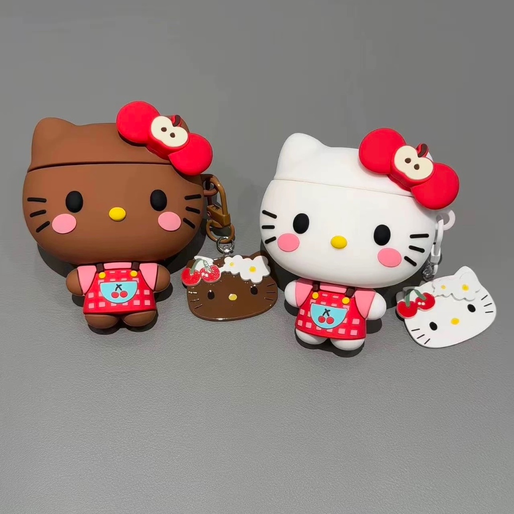 Cherry Lattice kt Cat AirPods4 เคสชุดหูฟังบลูทูธไร้สาย AirPods123 ซิลิโคนกันกระแทก