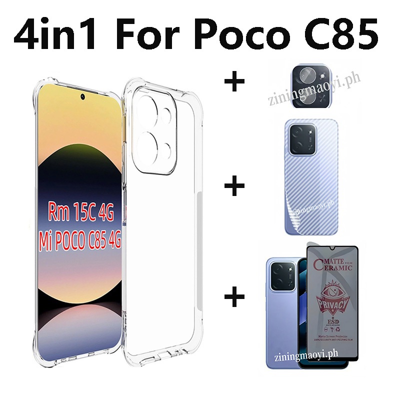 รีวิวละเอียด 4in1 Xiaomi Poco C85 กันกระแทกนุ่มโปร่งใสเคสโทรศัพท์สําหรับ Xiaomi ฿92 ก่อนตัดสินใจซื้อ