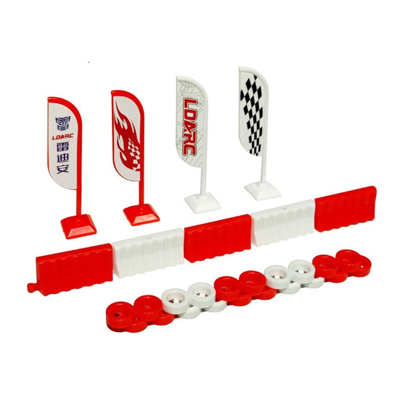 LDARC SK177 รั้วสนามกั้นถนน ท่าเรือแยกสําหรับ 1/64 1/58 RC รถแข่ง