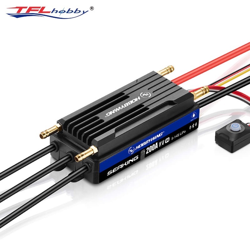 Hobbywing SeaKing V4 120A 160A 200A 300A Marine เครื่องปรับอากาศอิเล็กทรอนิกส์ BEC พร้อมระบายความร้อนด้วยน้ํา - รูปที่ 7