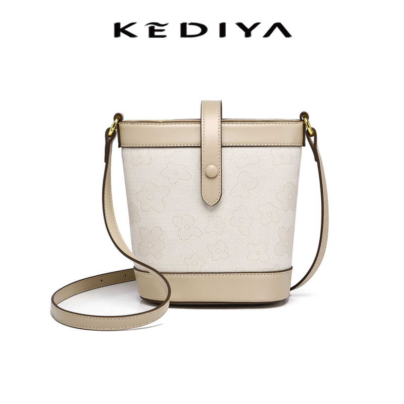 Bucket Bag KEDIYA 2025 Fashion Contrast Large Capacity Shoulder Bag commute Crossbody bag For Women