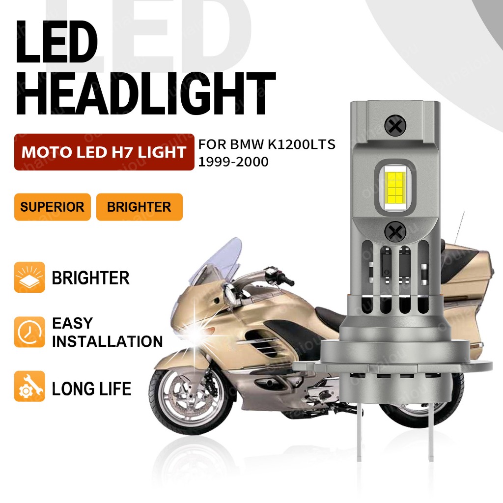 1pcs สําหรับ BMW K1200LTS 1999 2000 รถมอเตอร์ไซด์ Fanles H4 Led ไฟหน้ารถจักรยานยนต์ Super Bright 12V