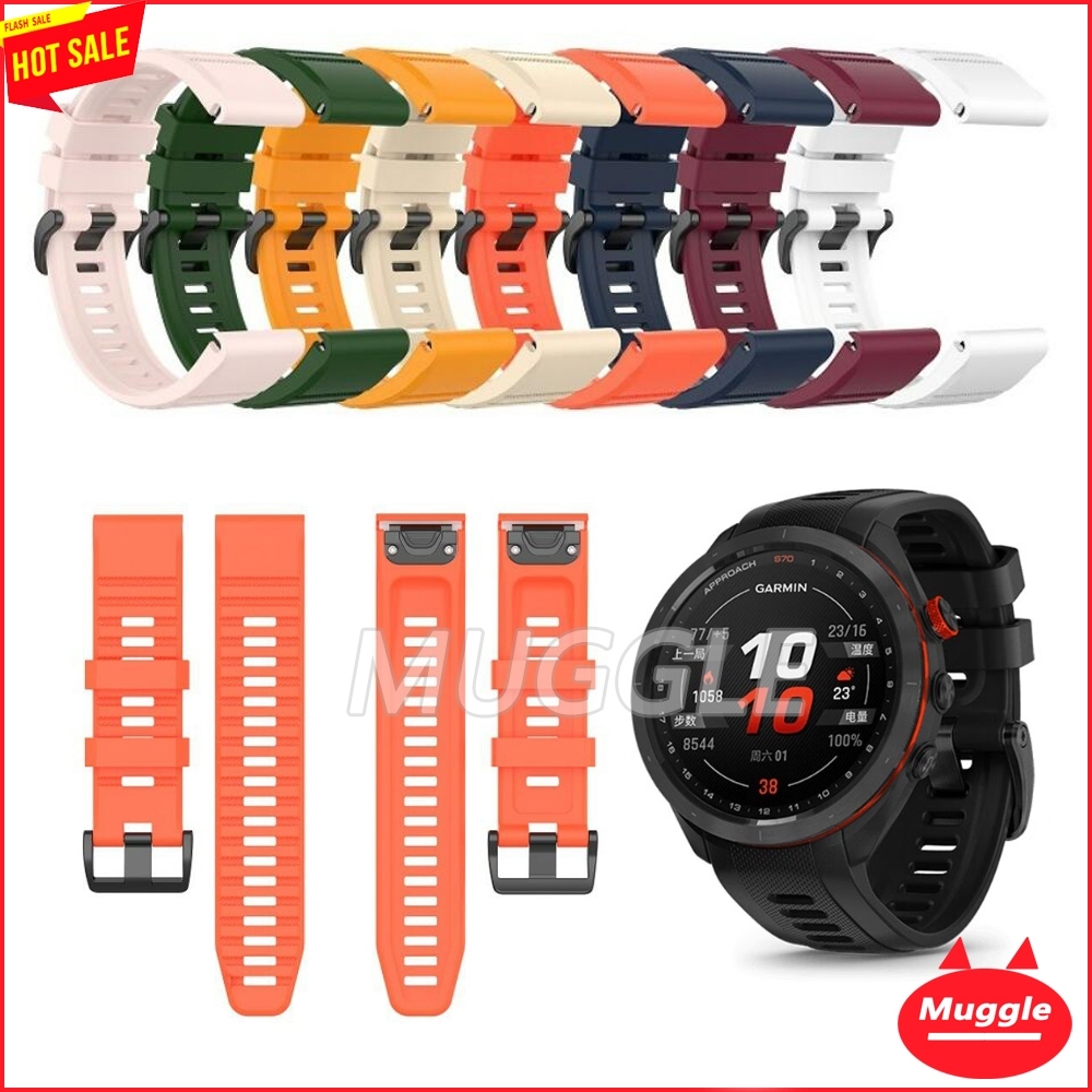 สาย Garmin Approach S70 42mm 47mm นาฬิกาสายซิลิโคนอ่อนนุ่ม Garmin Approach S70 bands สายนาฬิกา Garmi