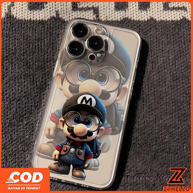 เหมาะสําหรับ Redmi A5 A3 Redmi หมายเหตุ 14 5G Redmi 15C Redmi หมายเหตุ 14 5G Cartoon Ghost สีดํา Mario กันกระแทก TPU เคสโทรศัพท์