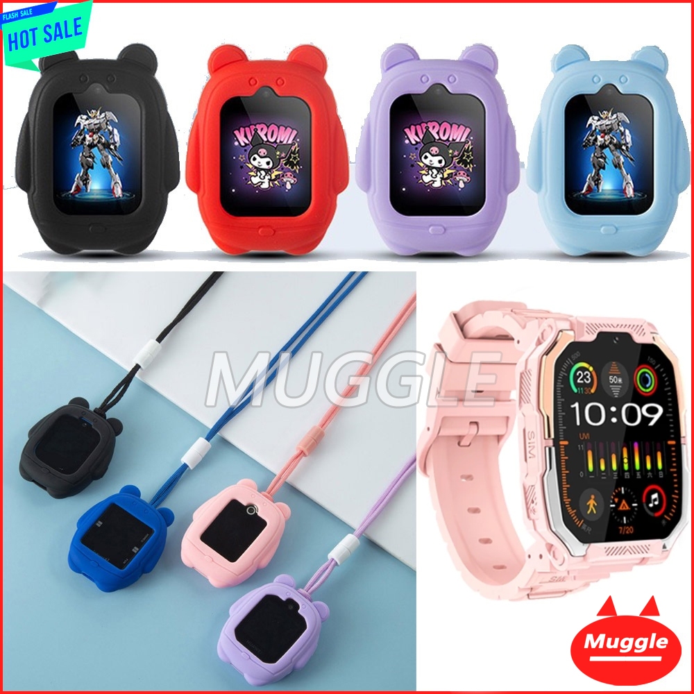 เคสสมาร์ทวอทช์เด็ก เคสซิลิโคนนิ่ม เคส Kiumo เคสซิลิโคนอ่อนนุ่ม Kiumo smartwatch การ์ตูนเด็กนาฬิกาฝาค