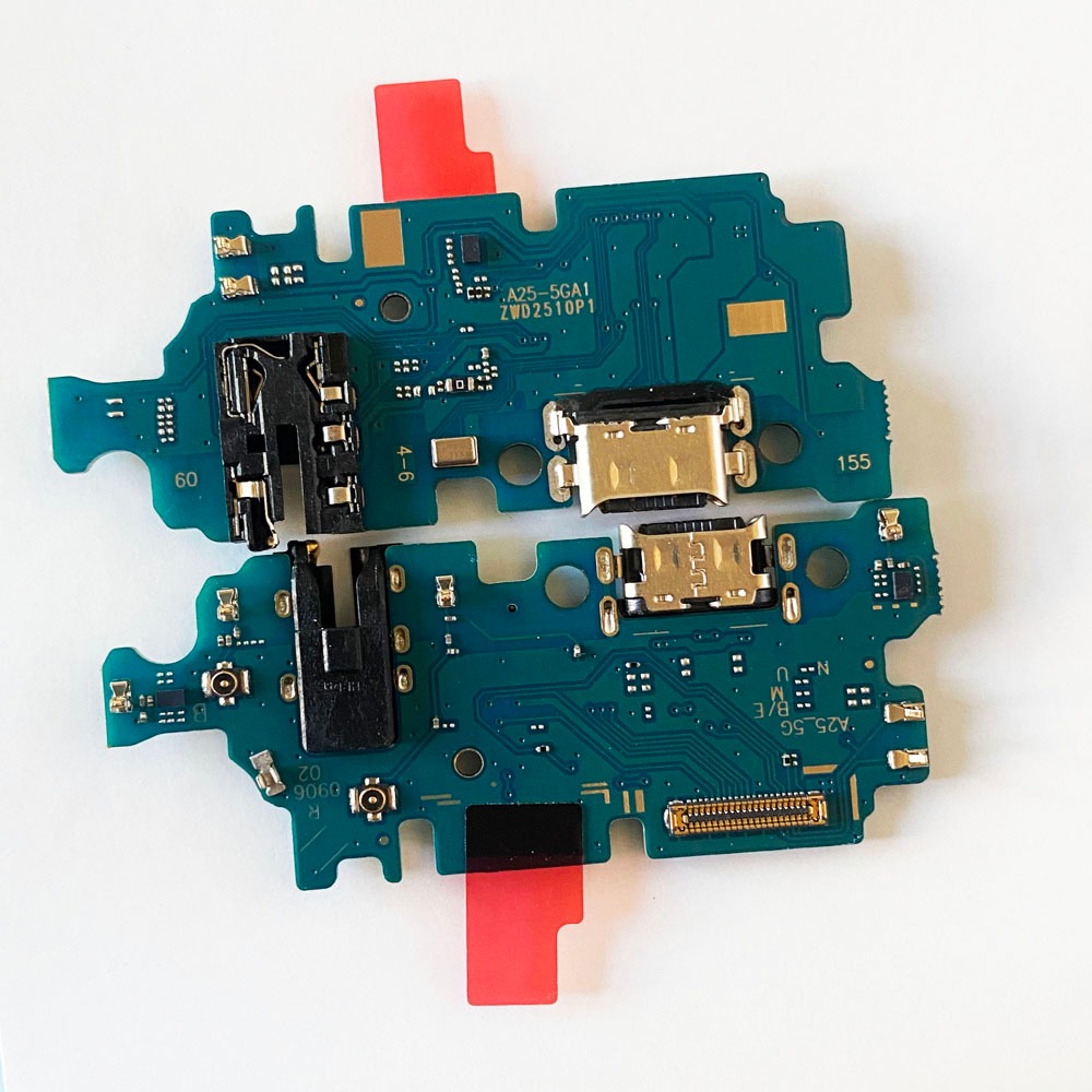 พอร์ตชาร์จสําหรับ Samsung A25 5G โมดูลไมโครโฟน USB Fast Charge Connector Flex Cable