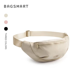 BAGSMART Fanny Packs กระเป๋าคาดเอวขนาดเล็ก สายรัดปรับได้ เหมาะสำหรับกิจกรรมกลางแจ้งและกีฬา