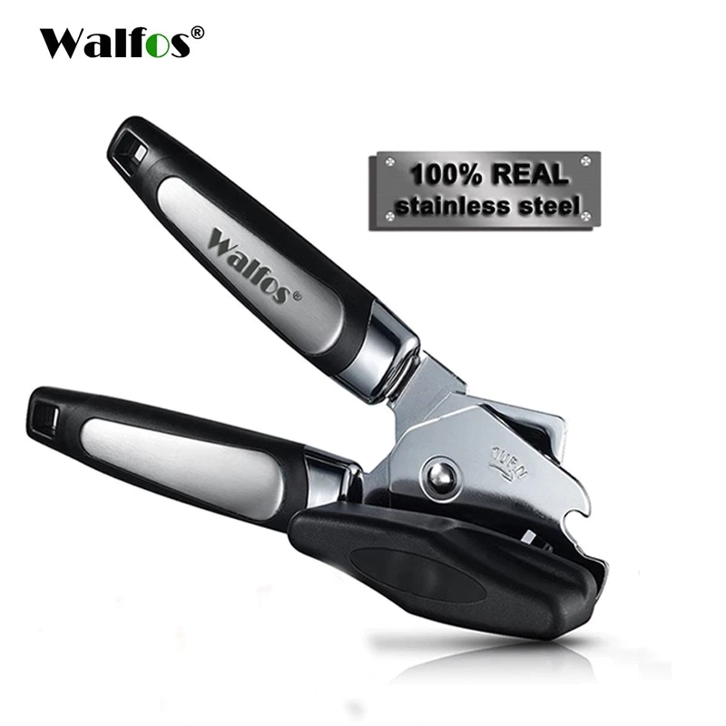 Walfos 3 In 1 ที่เปิดกระป๋องแบบพกพา ที่เปิดสแตนเลส ที่เปิดครัว มีดหั่นอาหารกระป๋อง