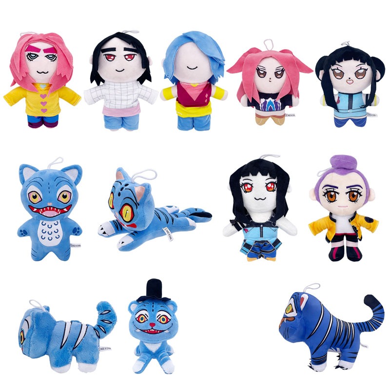 KPop Demon Hunters Rumi Zoey ตุ๊กตาของเล่นน่ารักตุ๊กตา Derpy Tiger