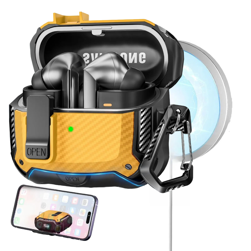 สําหรับ Galaxy Buds3 FE (2025) / Buds3 Pro (2024) / Buds 3 Case (2024) ฝาครอบพร้อมพวงกุญแจ