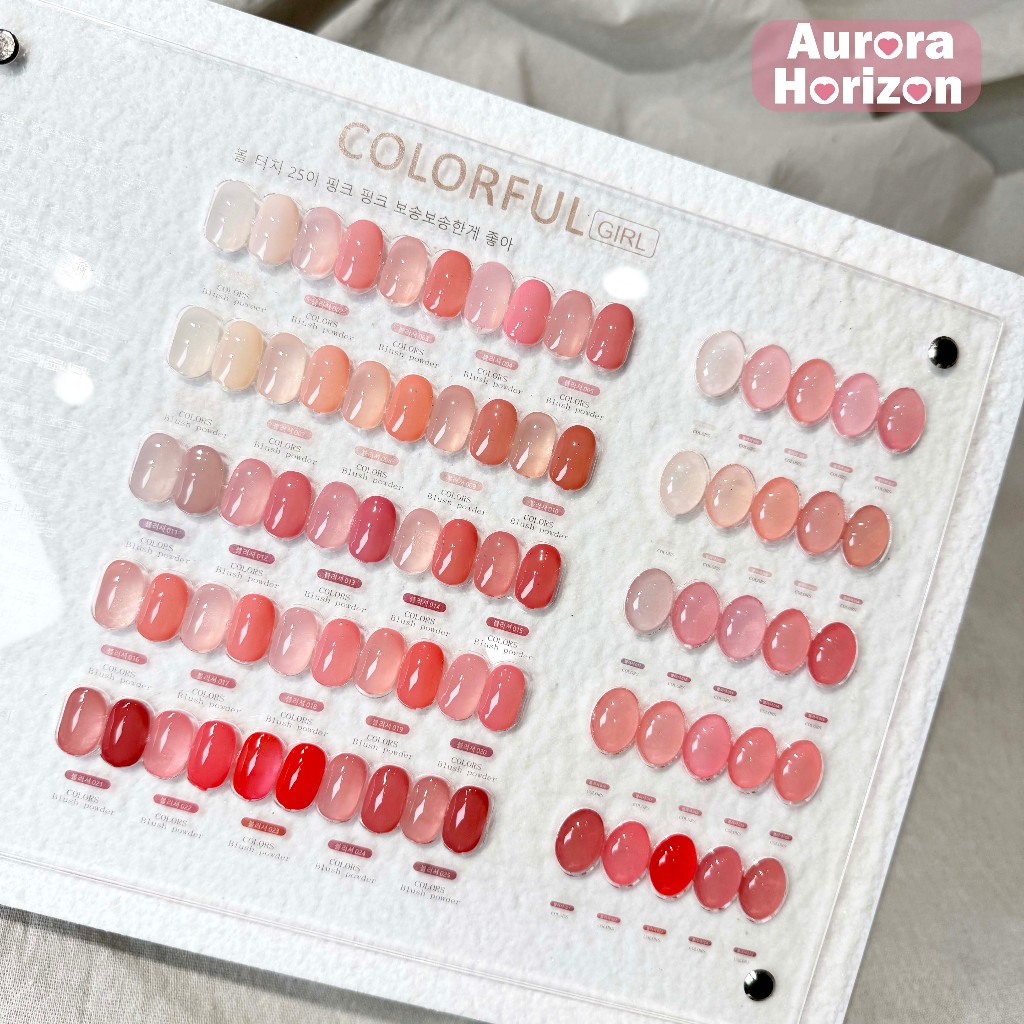 【พร้อมส่งในกรุงเทพฯ】สีเล็บเจล COLORFUL GIRL สีเจลไซรัป โทนชมพู 25สี ฟรีชุดชาร์จ ยาทาเล็บเจล