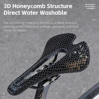 WEST BIKING เบาะจักรยานระบายอากาศ 3D น้ำหนักเบาทรึงทน สำหรับจักรยานทางไกลและภูเขา