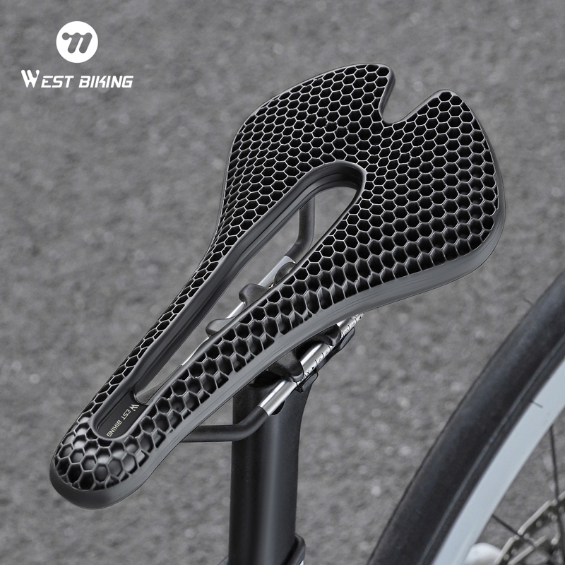 WEST BIKING เบาะจักรยานระบายอากาศ 3D น้ำหนักเบาทรึงทน สำหรับจักรยานทางไกลและภูเขา