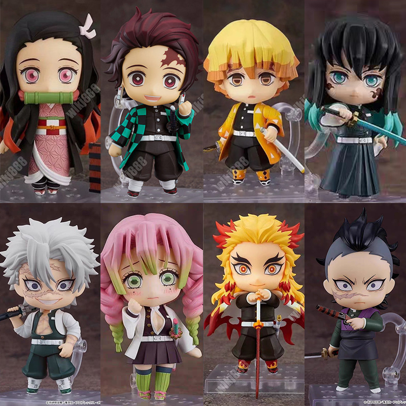 2025 ใหม่ Action Figure Demon Slayer Kimetsu ไม่มี Yaiba Infinity Castle Nendoroid Tanjiro Kamado Ze