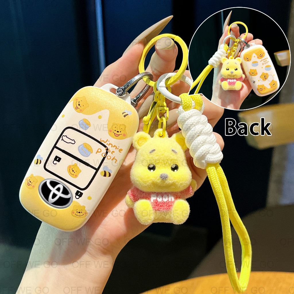 ฝาครอบกุญแจรถระยะไกล Fit สําหรับ Toyota Vios 2023 Yaris Ativ 2024 Avanza Veloz Raize รุ่น Keyless อุปกรณ์เสริมอัตโนมัติ