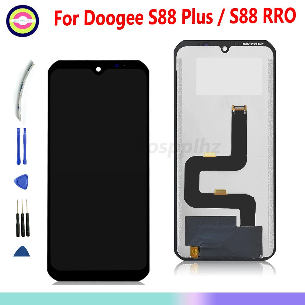 6.3 "สําหรับ Doogee S88 PRO / S 88 Plus จอแสดงผล LCD หน้าจอสัมผัสด้านหน้าเปลี่ยน + เครื่องมือ