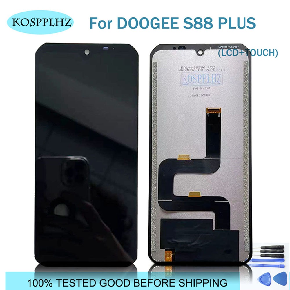 ใหม่หน้าจอสัมผัสจอแสดงผล LCD หน้าจอ LCD Fo DOOGEE S88 Plus DOOGEE S88 Pro อะไหล่ + เครื่องมือถอดชิ้น