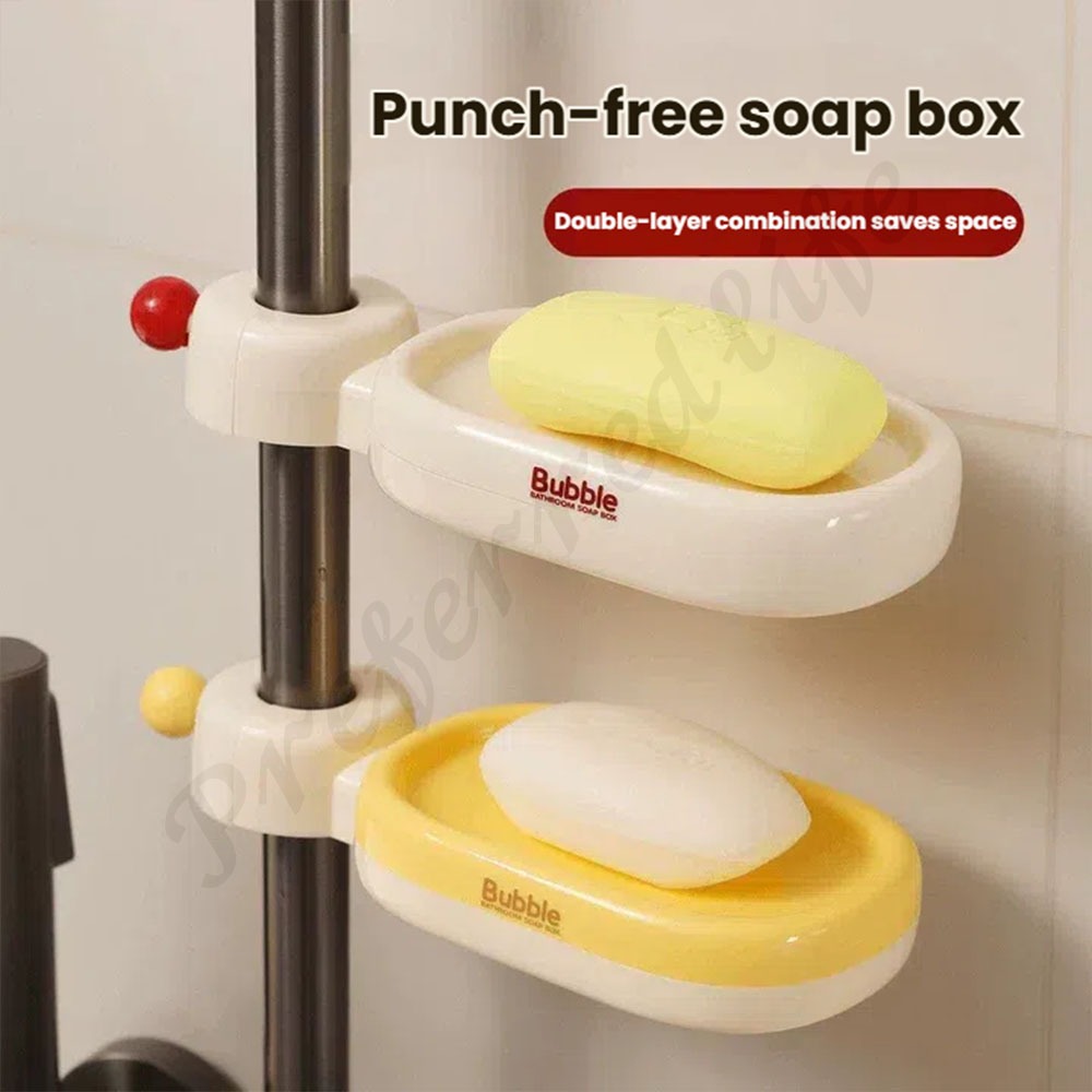 ที่วางสบู่แบบไม่ต้องเจาะรูสําหรับห้องอาบน้ํา-ชั้นวางความตึงเครียดในห้องน้ําสําหรับก้านฝักบัว/ประตูกระจก | จานสบู่แห้งเร็วพร้อมรูท่อระบายน้ํา