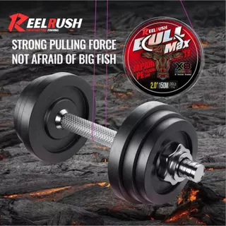 ReelRush-CH X8 PE สายเอ็นตกปลา 8 เส้น 10-60lb สำหรับปลาช่อน | เปลี่ยนสีทุก 10 เมตร สีเดียวกันทั้งเส้น ทนทาน ตีได้ไกล เรียบเนียน คุณภาพเทียบเท่า YGK