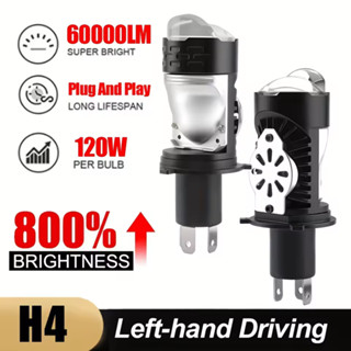 ไฟหน้าโปรเจคเตอร์ H4 พร้อมเลนส์ CANBUS 580000Lm 300W Plug&Pl…