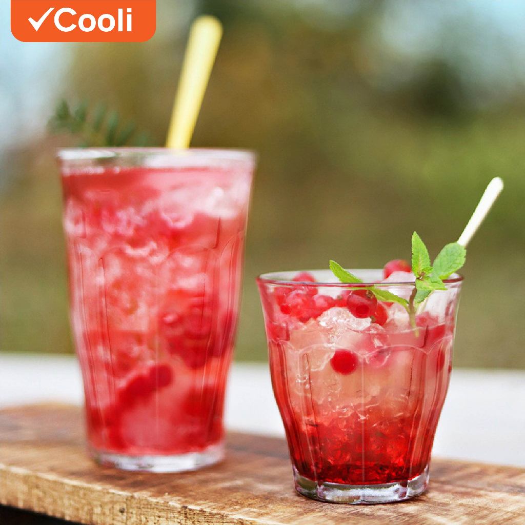 Duralex duralex แก้วลาเต้ แก้วกาแฟเย็น KTV แก้วไวน์แก้วแปดเหลี่ยม