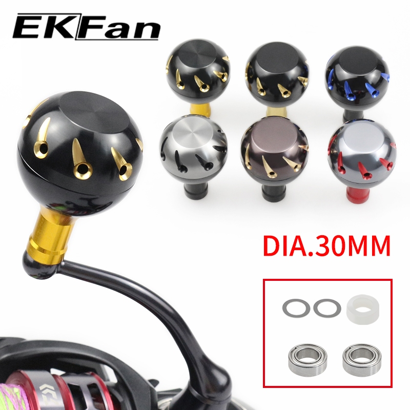 EKfan DIA.30 มม.Reel knob อลูมิเนียมแบริ่งสําหรับ shimano/daiwa/abu Spinning Baitcasting ตกปลา Reel 