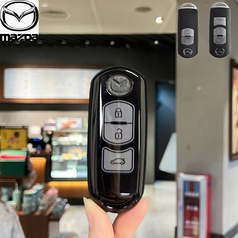 Mazda 2 Mazda 3 เคสกุญแจ Mazda CX-3/CX-5 ปลอกกุญแจ Mazda รถ 2/3 ปุ่มเคสกุญแจรีโมท