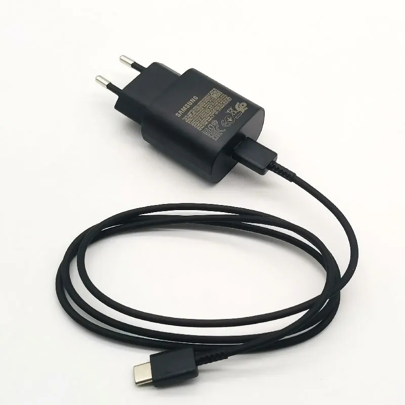 Samsung PD Charger 25W Super Fast Charge Power Adapter สําหรับ Galaxy S24 S23 S20 S21 S22 Plus Note20 Ultra 10 Z พลิกพับ 6 5 4 3 2